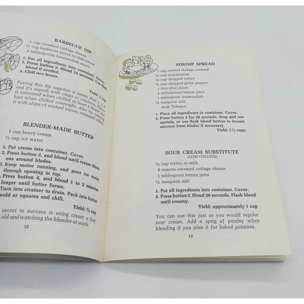 Your Waring Cookbook The Pleasure of Blending 7 Speed Blender Booklet 1969 Vtg